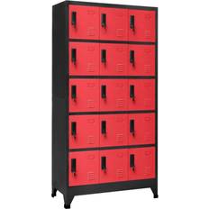 vidaXL Locker Storage Cabinet 35.4x70.9"