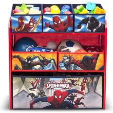 Delta Children Spider-Man 6 Bin Design & Store Toy Organizer