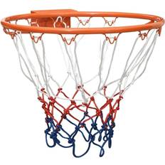 Basketballkurver vidaXL orange, Ã 39 cm Basketball Ring Steel Basketball Net Hoop Rim Black/Orange Ã 39/45 cm
