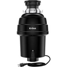 Waste Disposal Kraus WasteGuard 1 HP Continuous Feed Garbage Disposal with Ultra-Quiet Sinks