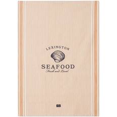 Lexington Seafood Striped Küchenhandtuch Beige, Weiß (70x50cm)