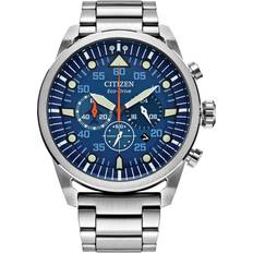 Citizen Wrist Watches on sale Citizen Eco-Drive Avion Chronograph with Blue Multicolor