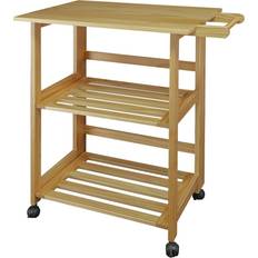 Furniture Casual Home 372-30 Trek Folding Kitchen Cart Trolley Table