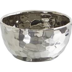 Nearly Natural 4" Designer Silver Bowl