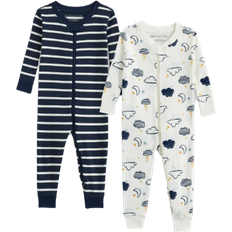 Quince Baby One Piece Pajamas 2-pack - Rain Clouds