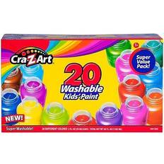 Cra-Z-Art Washable Kid's Poster Paint, Assorted Colors, 2 fl. Oz. Each, 20/Pack CZA106456 Assorted