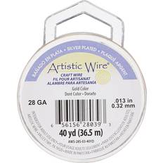 Artistic Wire 28-Gauge Silver Plated Gold Wire 40-Yards