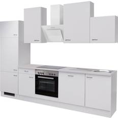 Kompaktküchen Flex-Well Küchenzeile 280cm mit E-Geräte G-280-2301-059-WITO