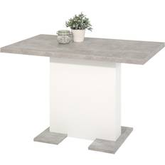 Weiß Esstische Säulentisch ausziehbar 110-150cm BRITT Esstisch