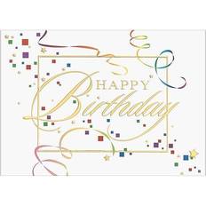 Cards & Invitations Jam Paper Blank Birthday Card Sets 25/Pack Happy Birthday Squares
