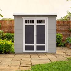 Beige Outbuildings Products Highland Do-It Yourself 8 W D Complete Utility Shed (Building Area )