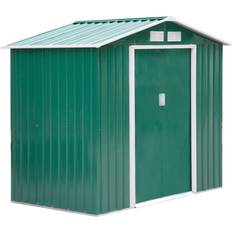 Green Outbuildings OutSunny 7 4 Galvanized Steel Polypropylene Shed Organizer (Building Area )