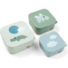 Done By Deer Snack Box Set 3-pack Happy Clouds Green