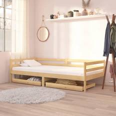 Brune Sofaer vidaXL 2x Solid Pinewood Day Bed Sofa
