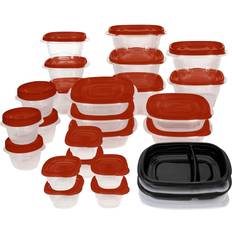 Rubbermaid 20pc TakeAlongs Meal Prep Divided Rectangle Containers Set