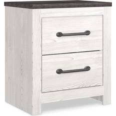 Rectangle Bedside Tables Ashley Gerridan Nightstand White/Gray 15.6x21.7"
