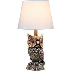 Lighting on sale Simple Designs Woodland Contemporary Night Owl Bedside Table Lamp