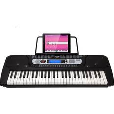 Rockjam Keyboard Instruments Rockjam 54 Key Keyboard Piano with Power Supply, Sheet Music Stand, Piano Note Stickers & Simply Piano Lessons