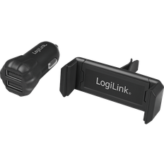 LogiLink PA0203 USB-Ladegerät 5 V 2 A mit Halterung