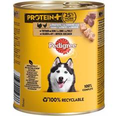 Pedigree Trockenfutter Haustiere Pedigree Adult Protein+ Pastete Huhn Hundefutter 800g