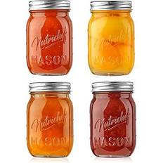 Storage jars with lids NutriChef Jars with Lids -Max Kitchen Container