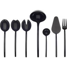 Gray Cutlery Sets Mepra Due Oro Nero 7-Piece Cutlery Set