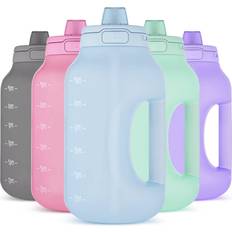 Ello Kids 16oz Color Changing Tumblers with Lids and Straws, 10  Pack-Rainforest