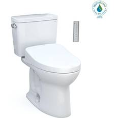 10 inch rough in toilet Toto MW7763056CEFG.10#01 Drake Two-Piece 1.28 GPF Toilet with Washlet Bidet Seat for 10 Rough Ins