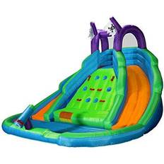 Cloud 9 Bounce House for Kids with Climbing Wall, Water Slide, and Pool Includes Blower
