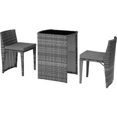 Tectake Café-Sets tectake grey garden furniture Bistro Set
