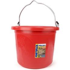 Buckets Fortiflex Flat-Back Bucket 3.5 Gal Red