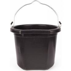 Buckets Fortiflex Flat-Back Bucket 3.5 Gal Black