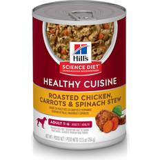 Hill's Science Diet Healthy Cuisine Adult Roasted Chicken Carrots & Spinach Canned Dog Case
