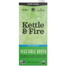 Camping Kettle & Fire Organic Vegetable Cooking Broth Low Sodium, 32 OZ