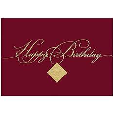 Cards & Invitations Jam Paper Blank Birthday Card Sets Burgundy 25/Pack