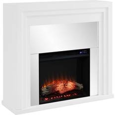 White Fireplaces Southern Enterprises Touch Screen Fireplace