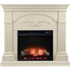 White Fireplaces Southern Enterprises Lucca Touch Screen Fireplace