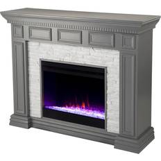 Gray Fireplaces Southern Enterprises 50 Gray and White Color Changing Fireplace