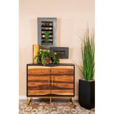 Furniture Coaster 2-Door Accent Black Storage Cabinet