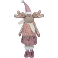Northlight 34313213 Standing Girl Moose Christmas Tabletop Figurine