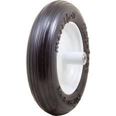 Motorcycle Tires Marathon 00003 3.50/2.50-8 Flat Free Wheelbarrow Tire Ribbed Tread 6" Centered Bearings
