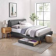 Bed frames with storage Beds & Mattresses MUSEHOMEINC Upholstered Solid Bed