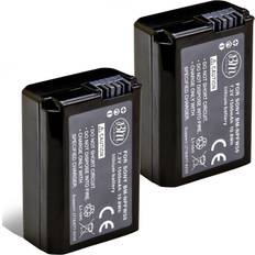 Batteries & Chargers BM Premium 2 Pack of NP-FW50 Batteries for Sony DSC-RX10 IV, DSC-RX10 III, DSC-RX10 II, DSC-RX10, Alpha 7, Alpha 7R, a7, a7R, a7R II, a7S, a7S II