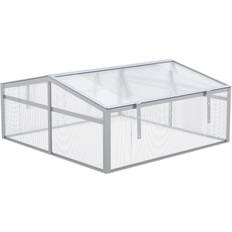 OutSunny Freestanding Greenhouses OutSunny 39" Aluminum Vented Cold Frame Mini Greenhouse Kit