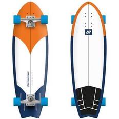 Oransje Cruisers Hydroponic Fish Complete Cruiser Skateboard Radikal Orange Navy Orange/White/Blue