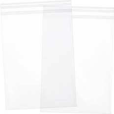 Juvale 300 Pack Clear Greeting Card Sleeves, Transparent Envelopes for 5x7 Invitations, Photos 7.6 x 5.7 in