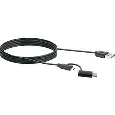 USB A 3.1 - USB Micro B 2.0/USB C 3.1 M-M 1m