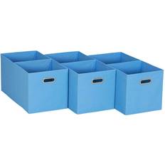 Household Essentials Open Fabric Cube Storage Bins Basket
