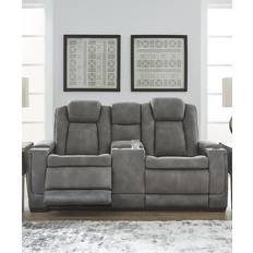 Faux leather reclining sofa Signature Love Seat Sofa