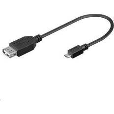 USB A - USB Micro-B 2.0 F-M 0.2m